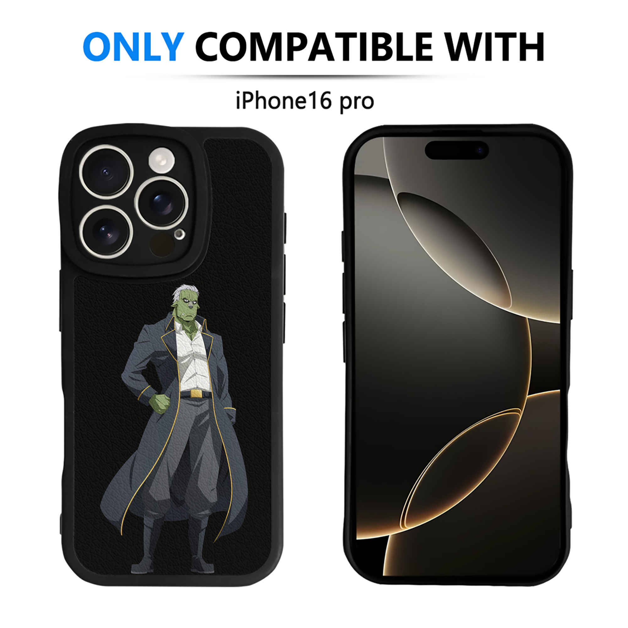 （画像用） 転スラ Regarding Reincarnated to Slime 【iPhone 16シリーズ対応】シリコンスマホケース（レザー調） 材質：シリコン